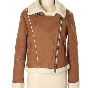 NWT ASTR the Label quincy faux shearling jacket